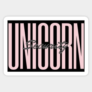 Cute Unicorn Security Gift Sticker